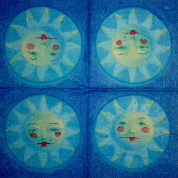 111 Sterne - 3-lagig(blau) - ppd - Künstler - CS
